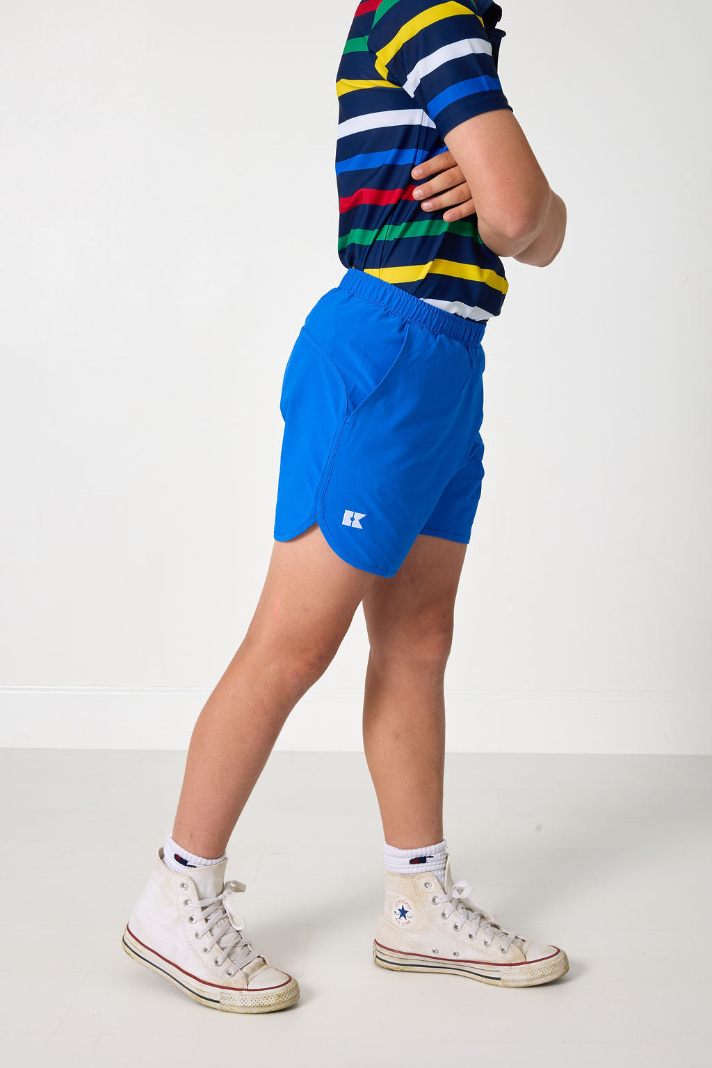 Boy's Super Short Royal Blue detail