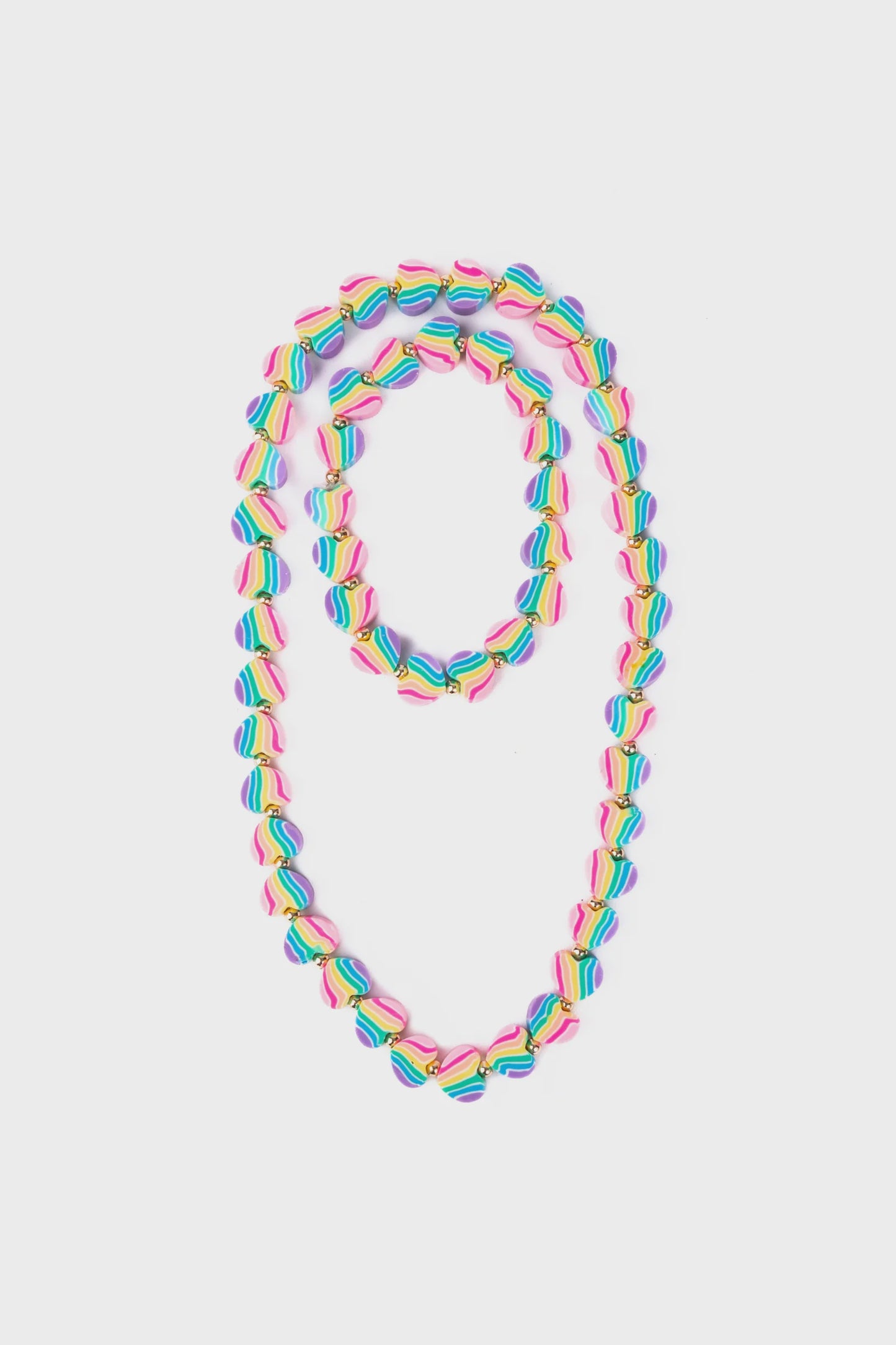 Heart of Many Colors Necklace & Bracelet Set - 86170