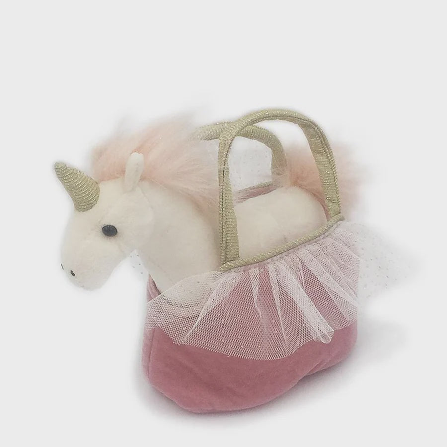 Pretty Unicorn Plush Toy In Purse Ophelia
