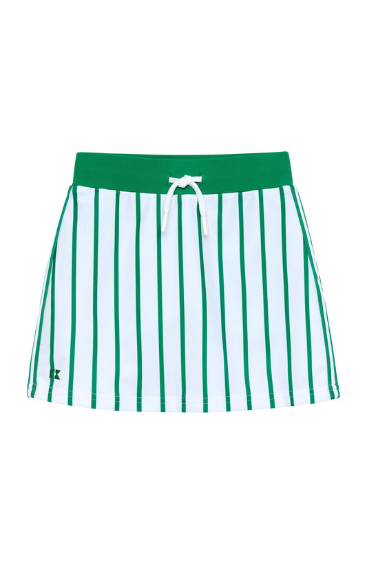 Tennis Skort - Kelly Green Stripe