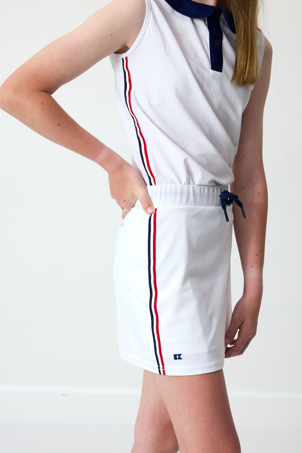 Girly Girl Tank Nautical - White (3)