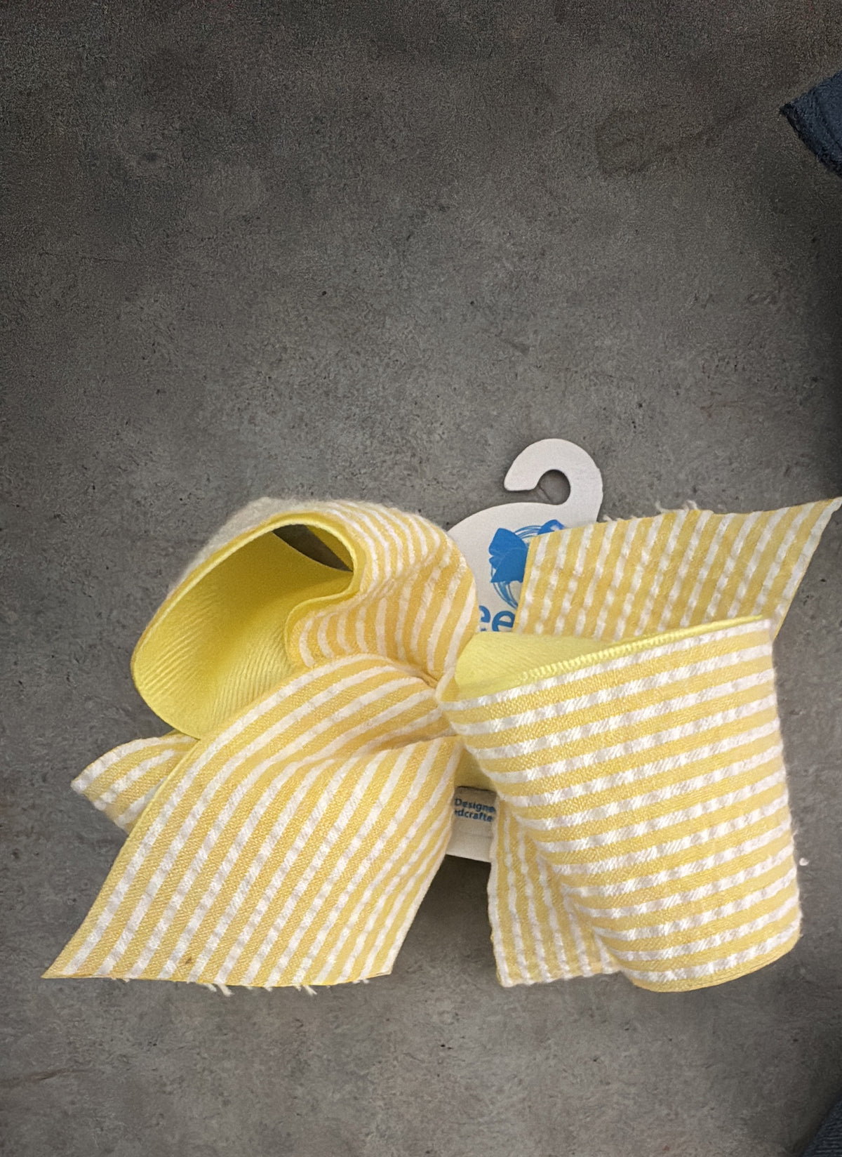 Yellow striped headband