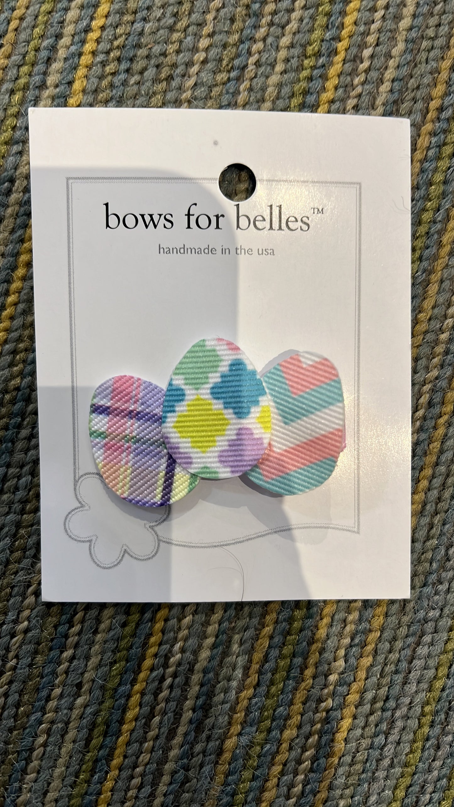 Trio Printed Eggs Clip
