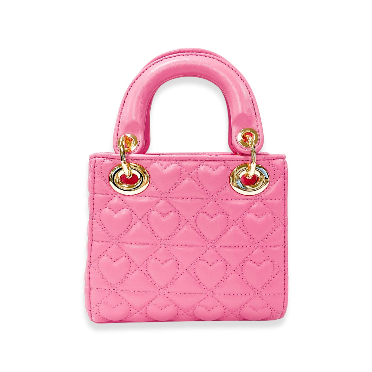 Doe a Dear Heart-Quilted Bag in Fuchsia