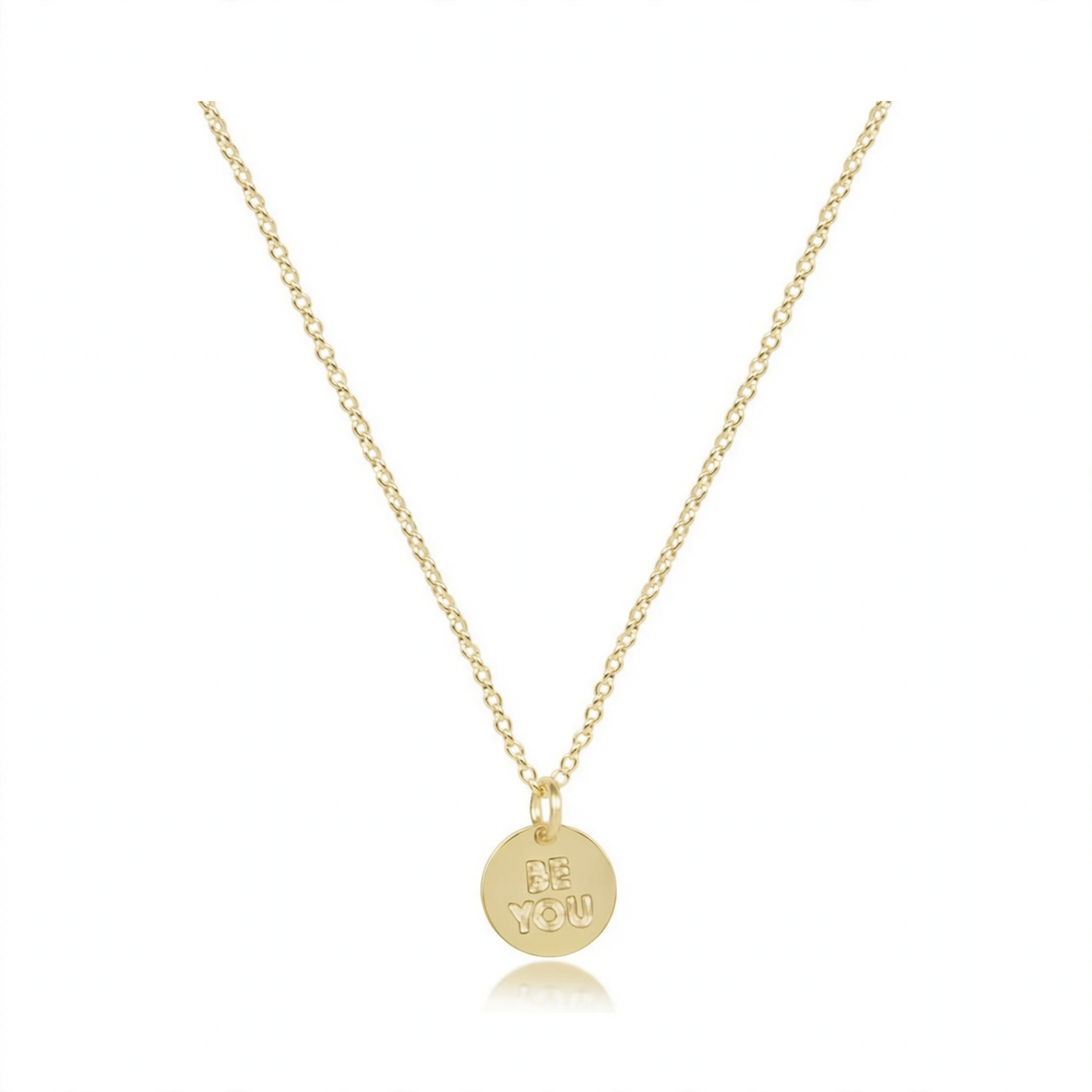 egirl 14" Necklace Gold - be you. Small Gold Disc