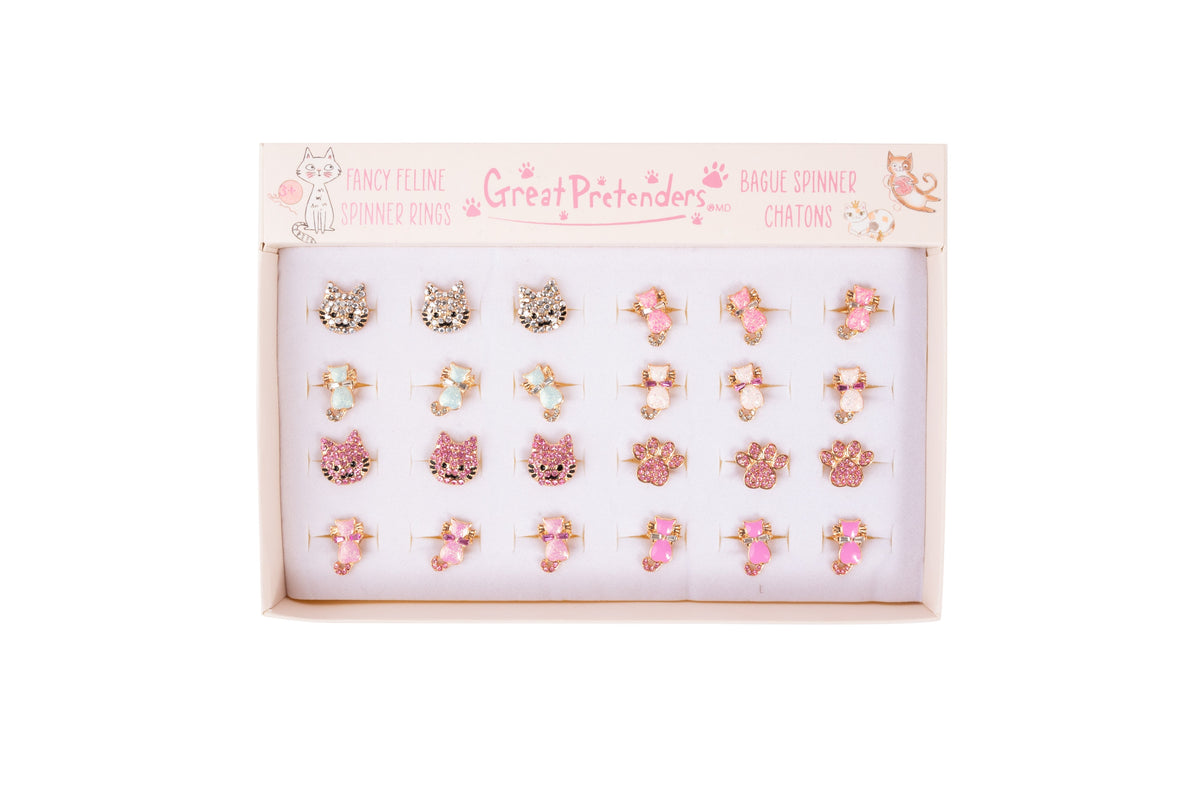 Fancy Feline Spinner Rings assortment; one ring per purchase