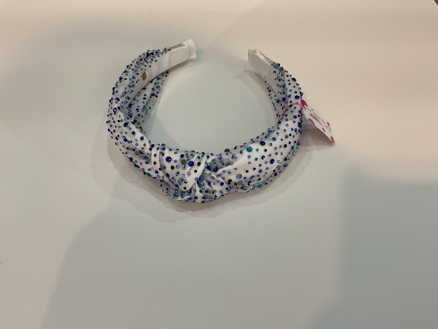 Tulle Jeweled Knot Headband