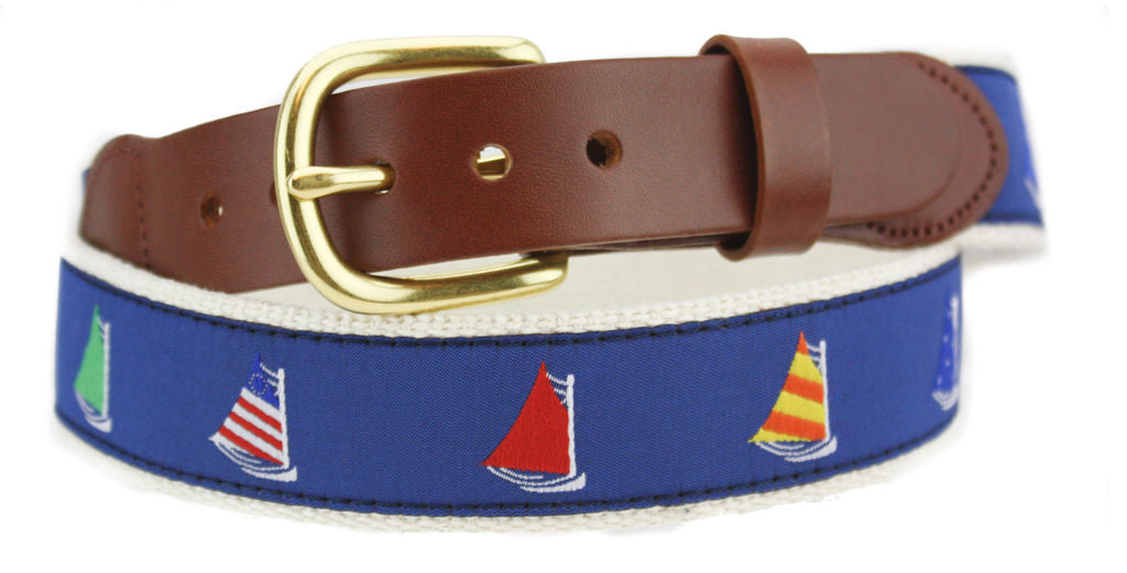 Motif Belt Rainbow Sailboat Fleet | Rainbow Fleet on Natural