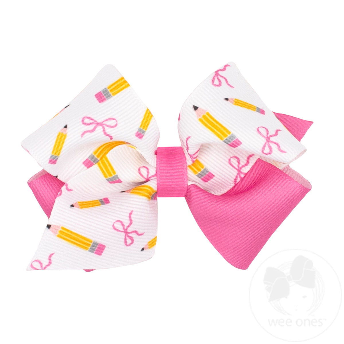Mini Back to School Bow – Pencil & Bow