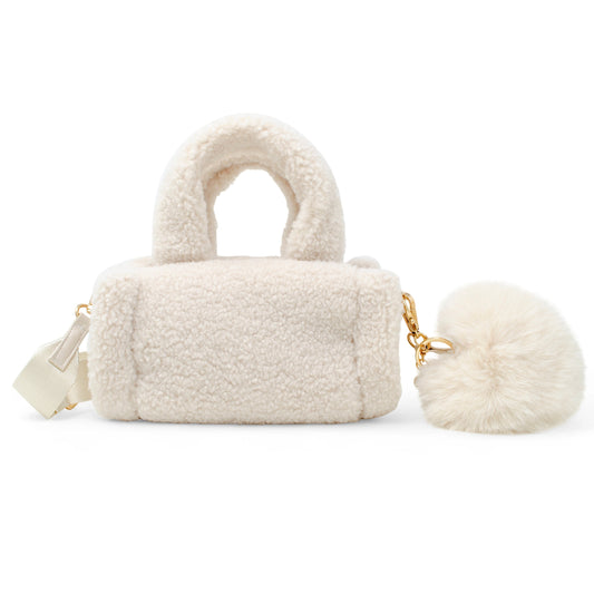 Zomi Gems Cozy Cloud Mini Duffle Bag in Beige
