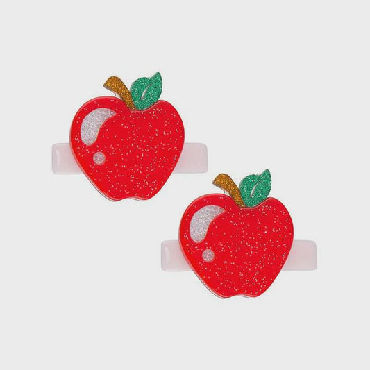 Apple Hair Clips