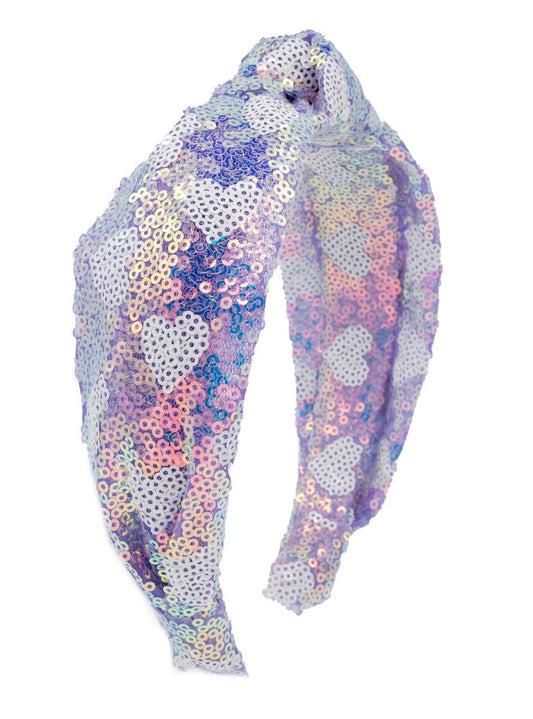 Sequin Heart Knot HB