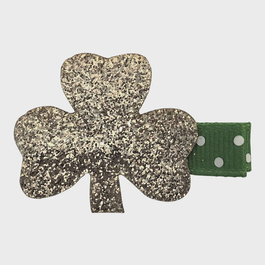 Silver Shamrock Clip