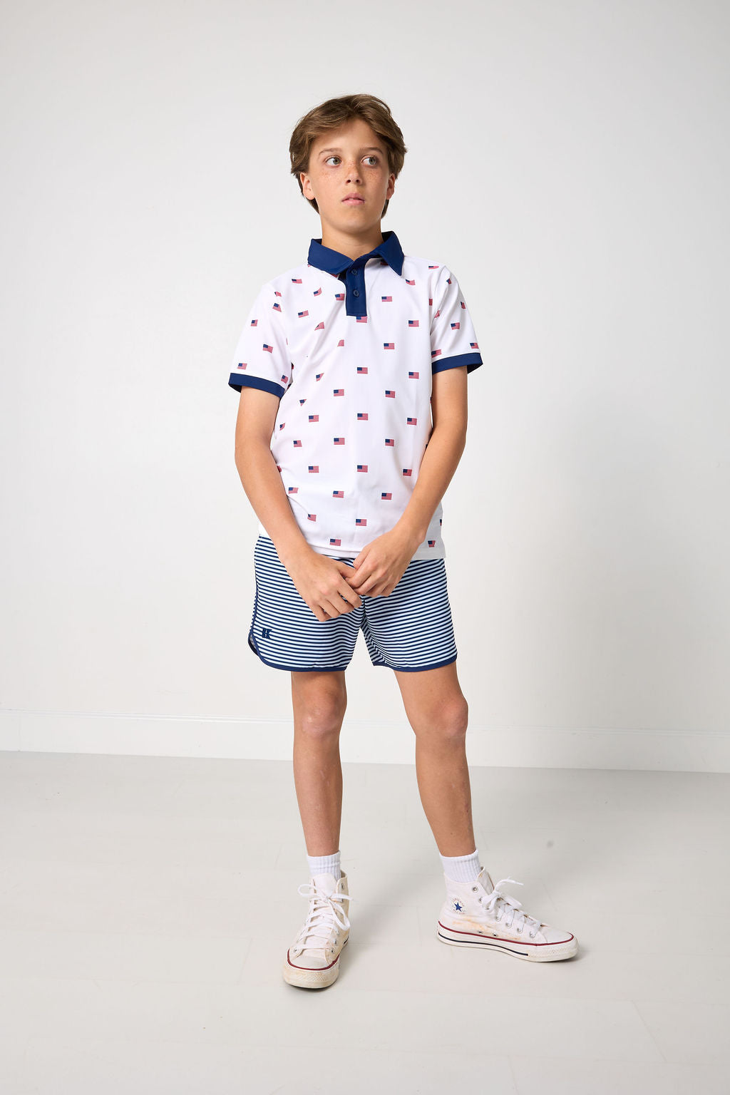 Polo Shirt Nautical - Old Glory Print (2)
