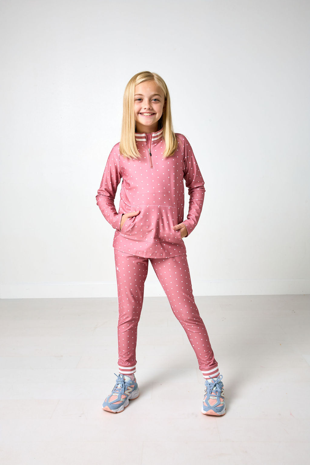 Retro Half Zip - Dusty Pink (3)