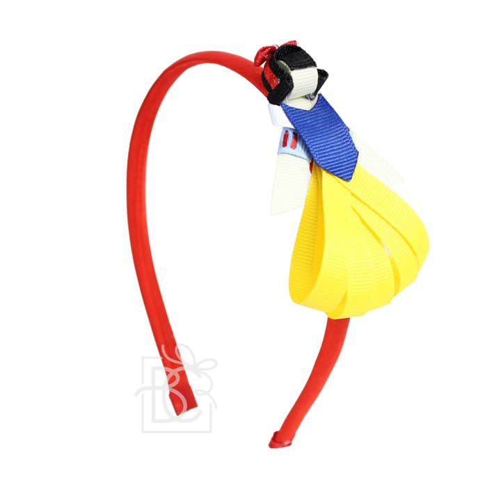 Beyond Creations Princess Headband - Bright yellow/royal blue - one headband