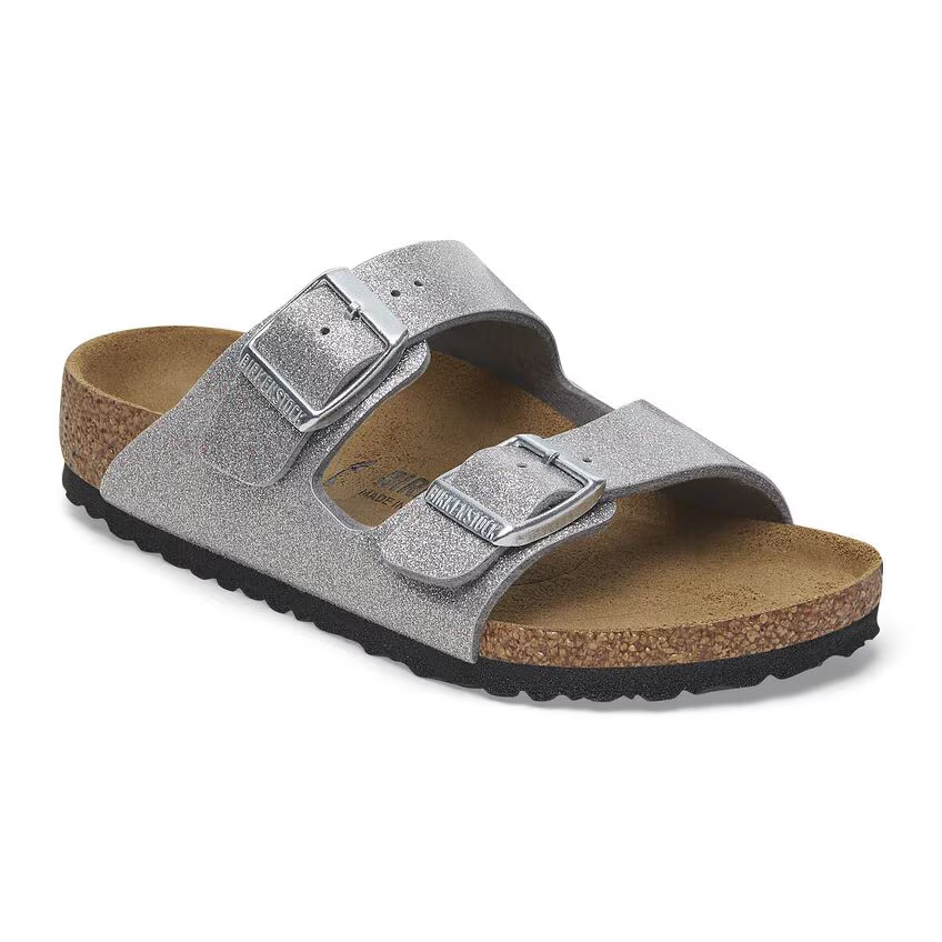 Birkenstock Arizona Birko-Flor Kids - Sparkling Light Silver