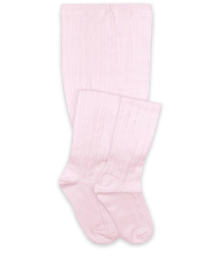 Jefferies Classic Cable Tights in Pink, style 1560