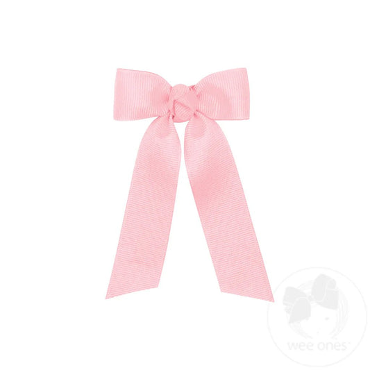 Tiny Grosgrain Bowtie w/ Knot Wrap and Streamer Tails