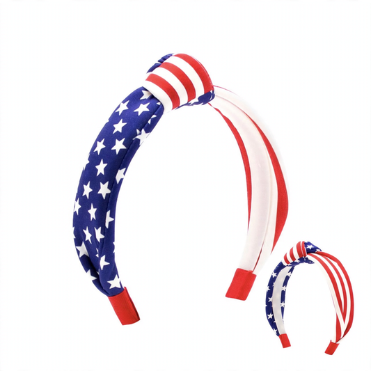Patriotic Print Knot Headband