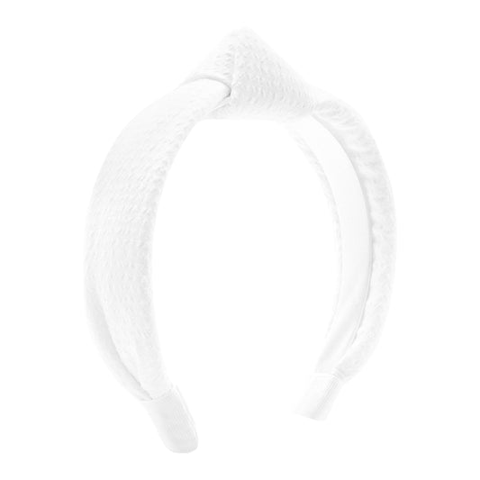 Seersucker Knot Headband