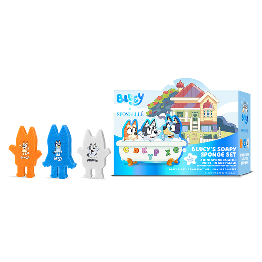 Bluey x Spongellé Body Wash Infused Buffer Gift Set