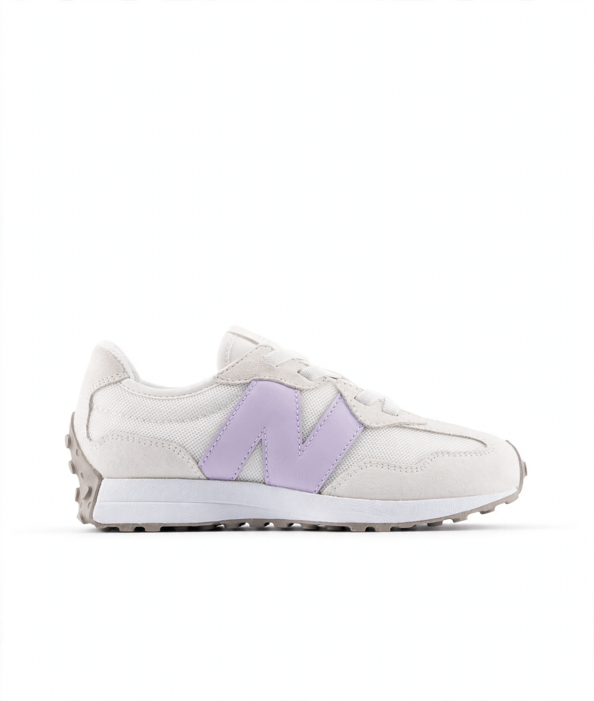327 Bungee Lace (Little Kids) | white lavender