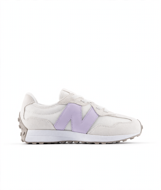 327 Bungee Lace (Little Kids) | white lavender