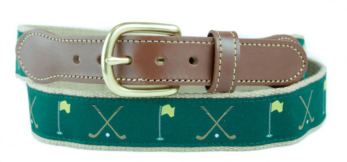Motif Belt Green Golf | Green Golf on Khaki