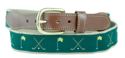 Motif Belt Green Golf | Green Golf on Khaki