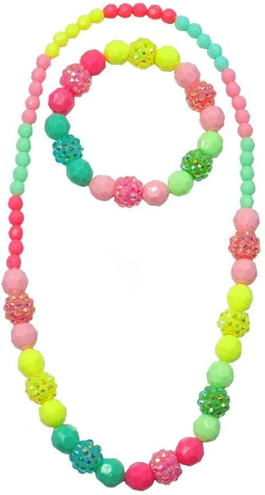 Vividly Vibrant Necklace and Bracelet Set - 86065