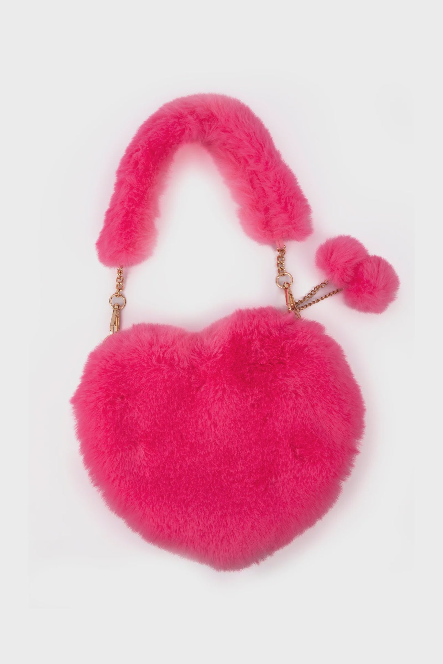 Pink Promise Furry Purse Fuchsia - 83330