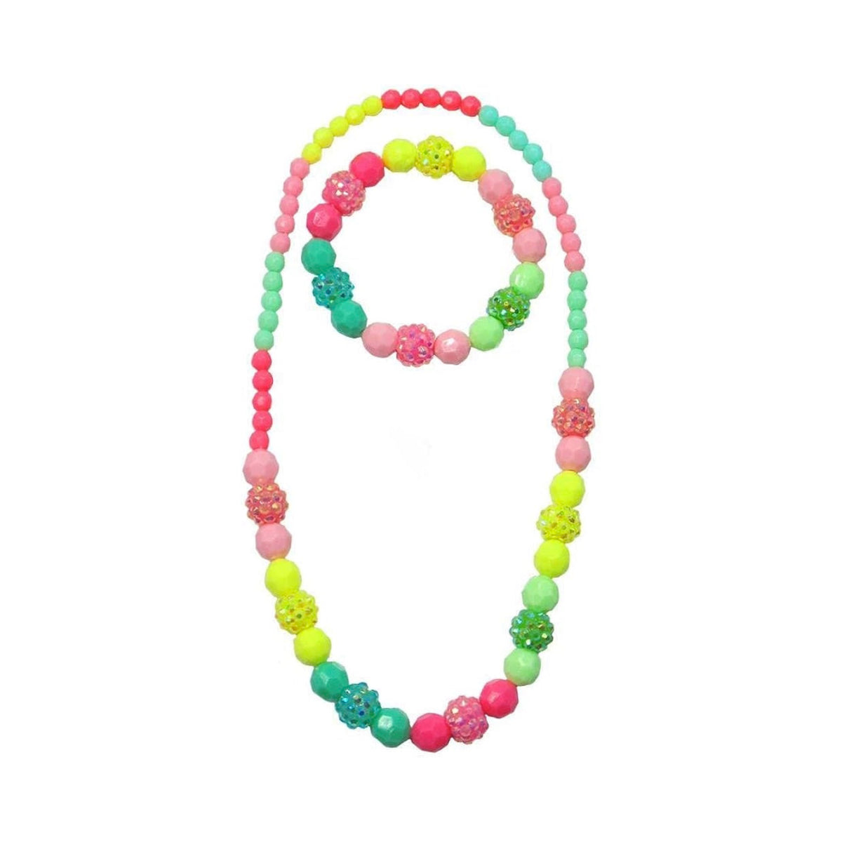 Vividly Vibrant Necklace and Bracelet Set - 86065