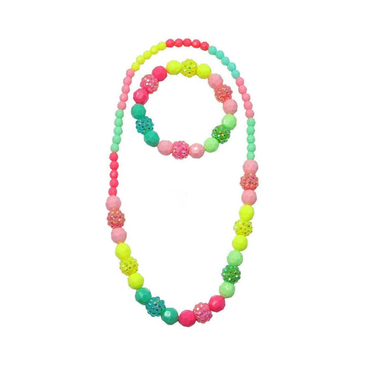Vividly Vibrant Necklace and Bracelet Set - 86065
