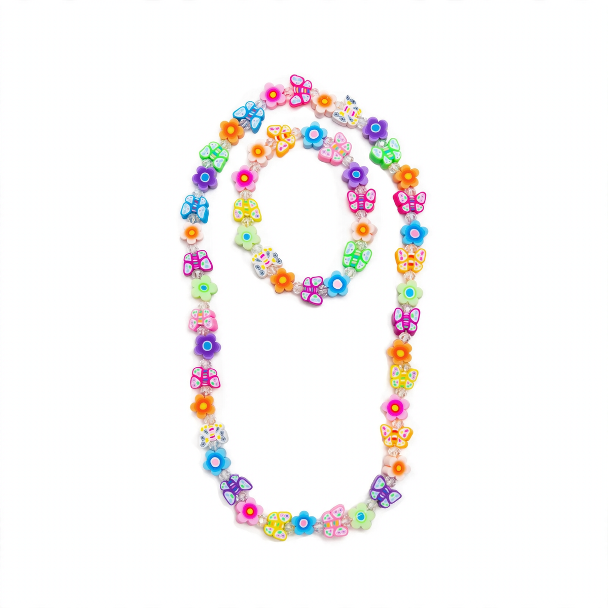 Great Pretenders Flutter Flowers Necklace and Bracelet Set