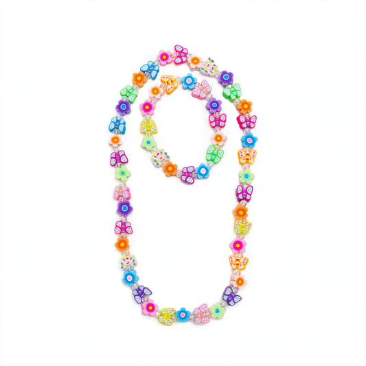 Great Pretenders Flutter Flowers Necklace and Bracelet Set