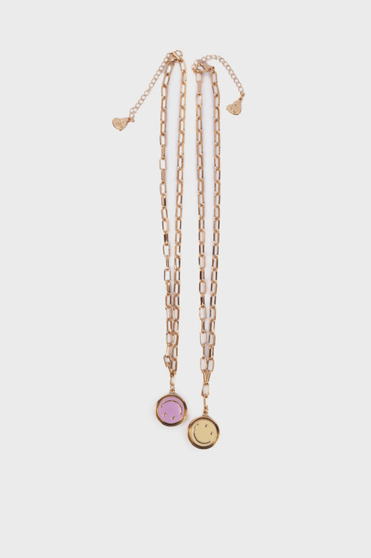 Boutique Chic All Smiles Spinner Necklace