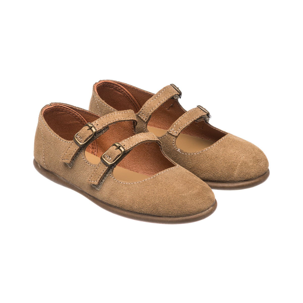 Double Strap Mary Jane | Suede Camel | 970-S FW2026 | featured-1