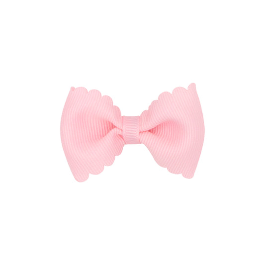 Tiny Grosgrain Bow w/ Scallop Edge Bow