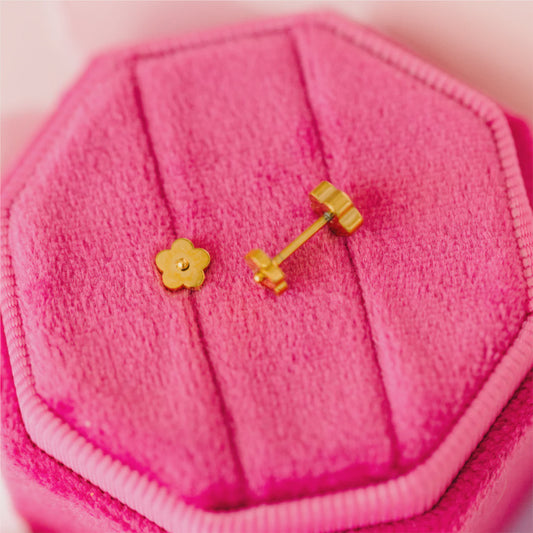 Tiny Classic Flower Studs