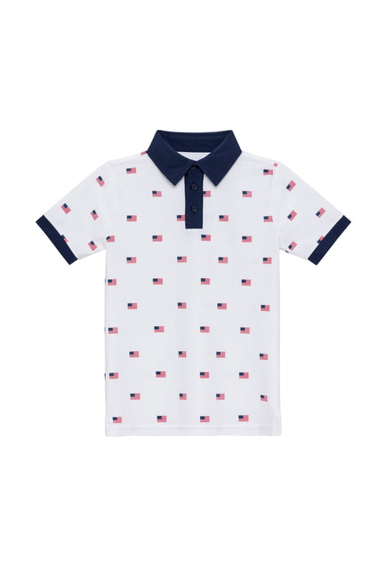 Polo Shirt Nautical - Old Glory Print