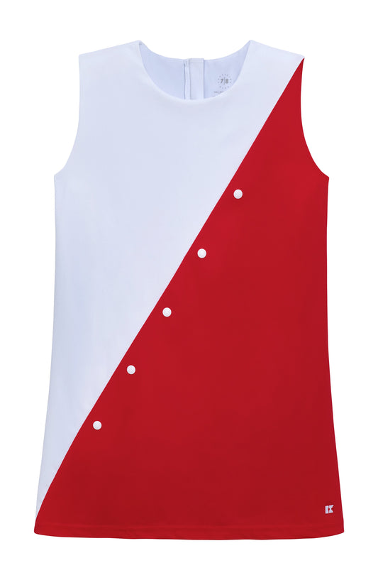 Red Split Play Dress