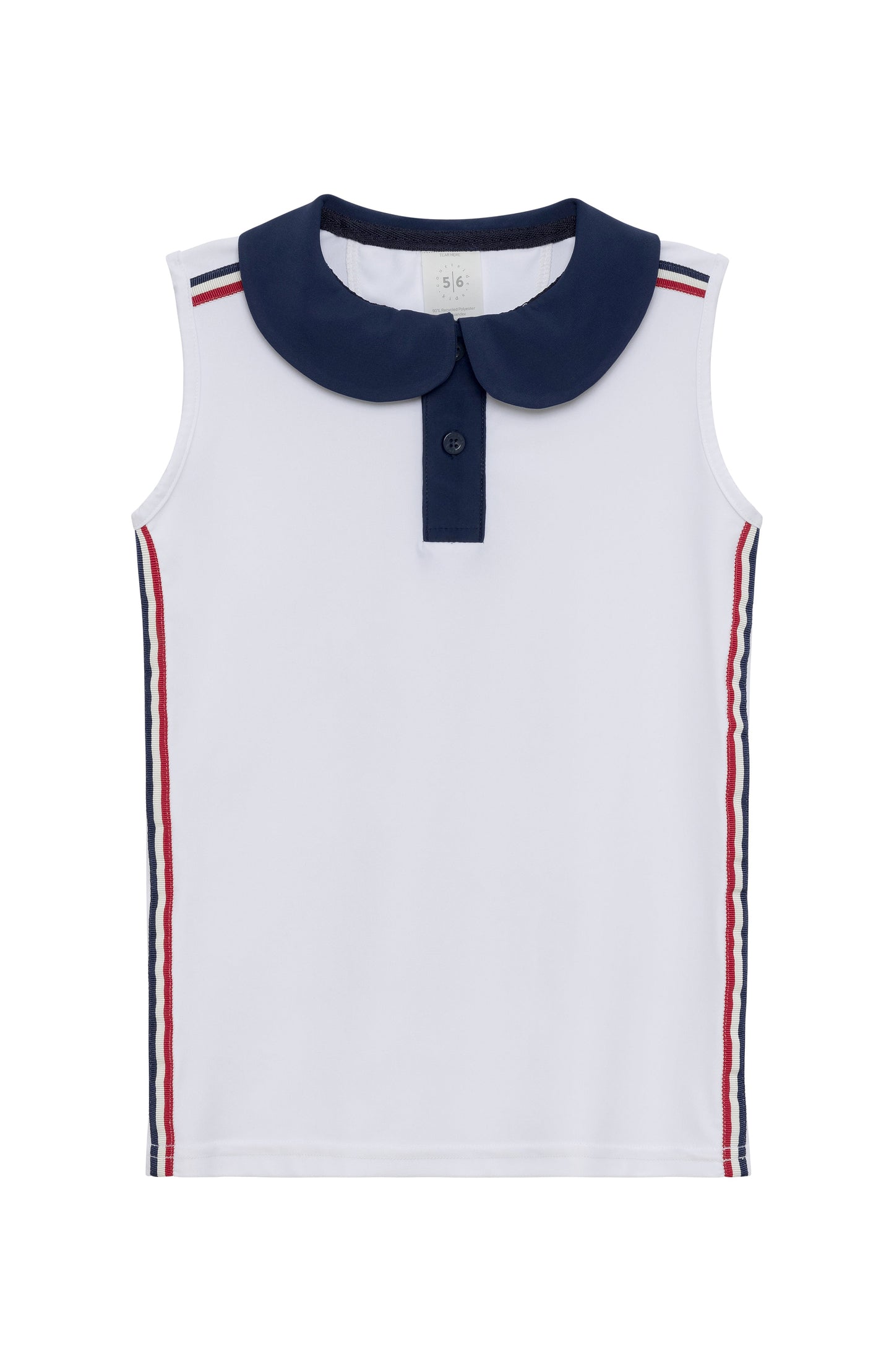 Girly Girl Tank Nautical - Liberty White with Ribbon