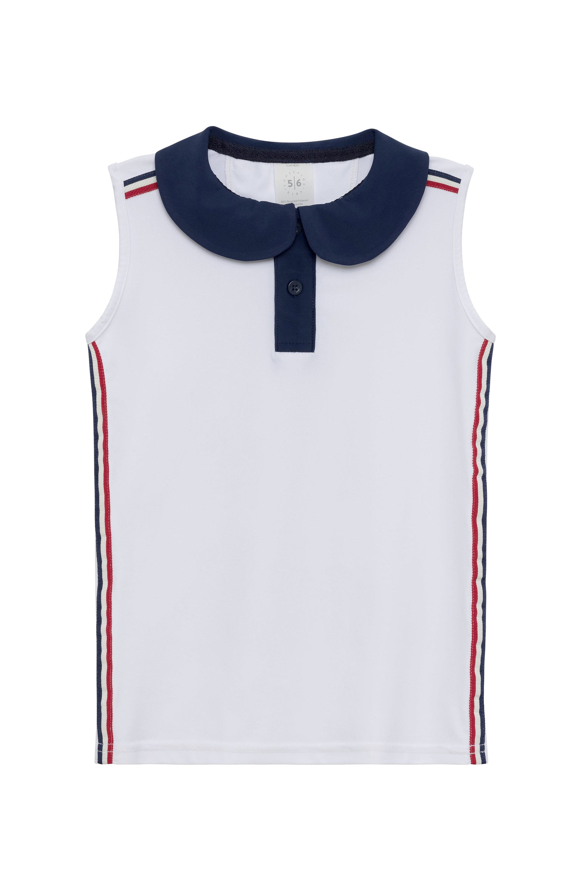 Girly Girl Tank Nautical - Liberty White with Ribbon