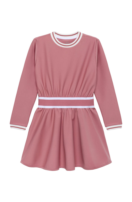 Long Sleeve Dress - Dusty Pink