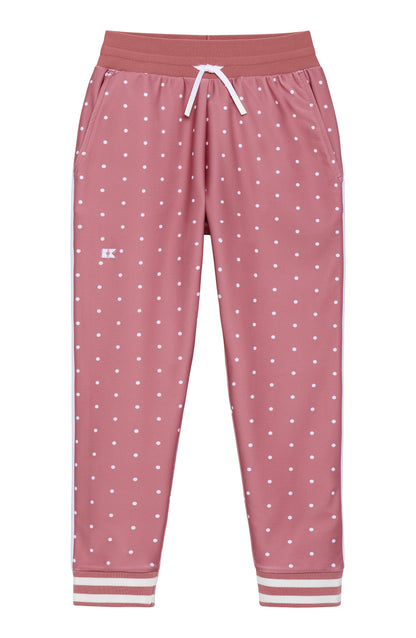 Retro Warm Up Jogger - Dusty Pink Polka Dot