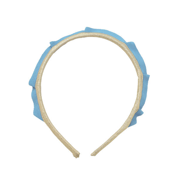 Eva's House Party Crown Headband - Gold and Baby Blue
