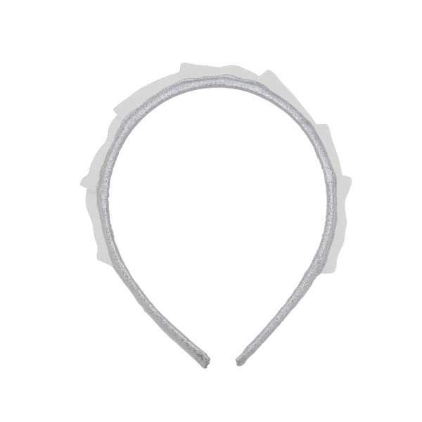 Eva's House Party Crown Headband - Silver and White