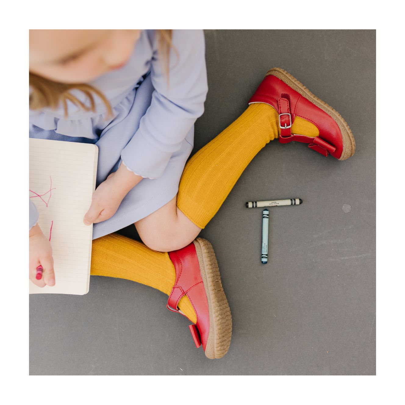 L'Amour Emma Bow T-Strap - Red (4)