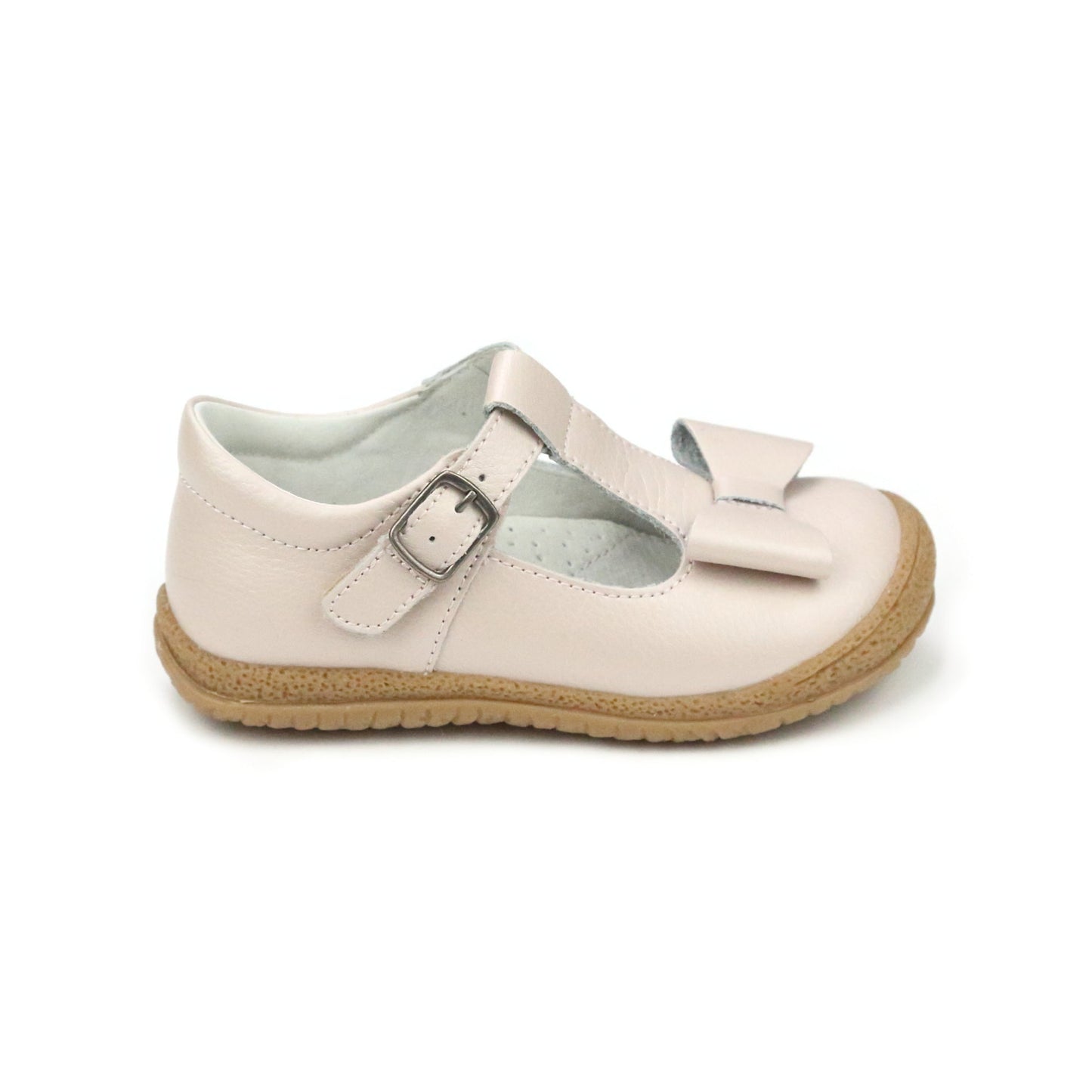 L'Amour Emma Bow T-Strap - Almond (4)